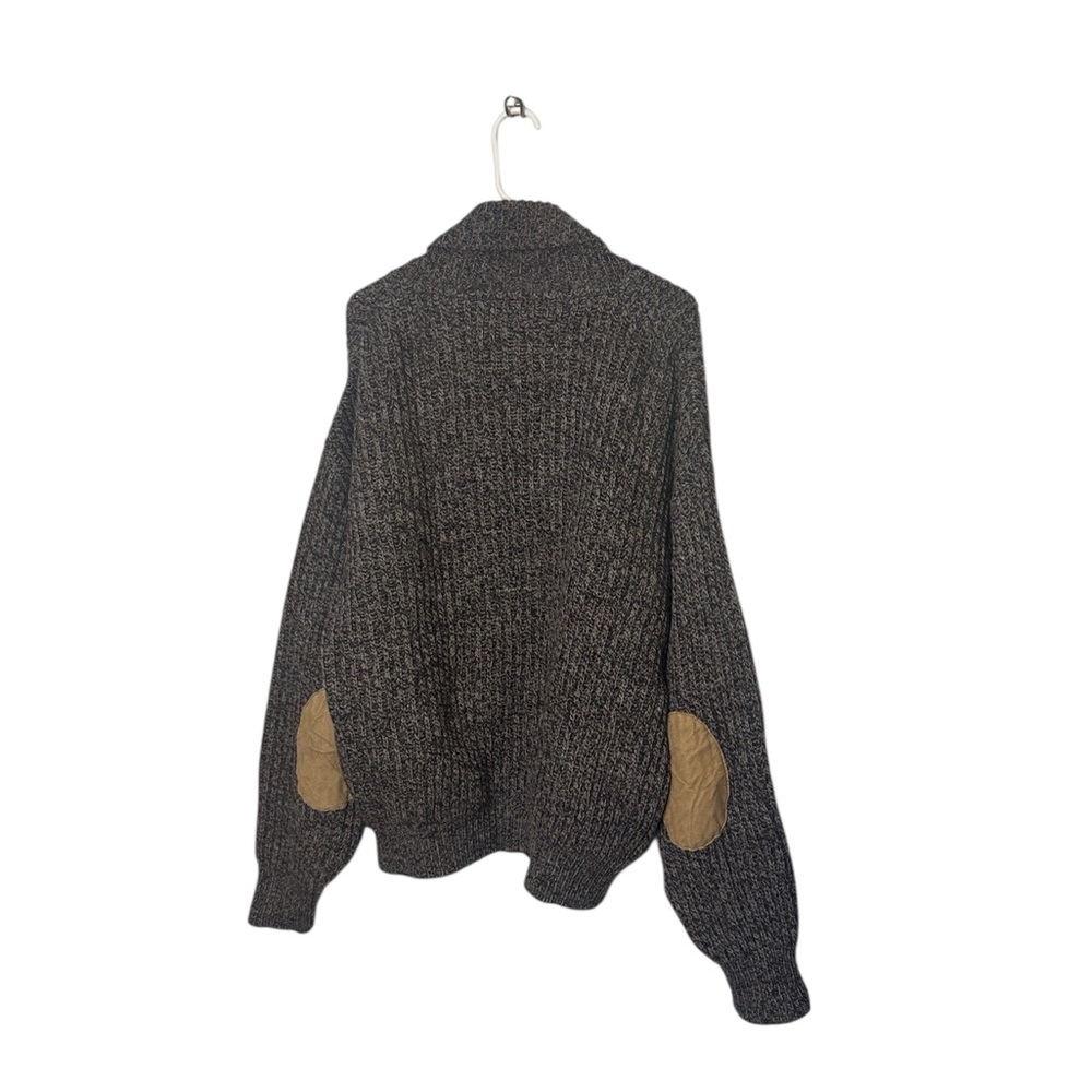 Pendleton Brown and Black Tweed Button Cardigan Virgin Wool  XL fits like a L - Picture 5 of 6